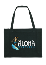 SHOPPING BAG AUS STOFF / SCHWARZ